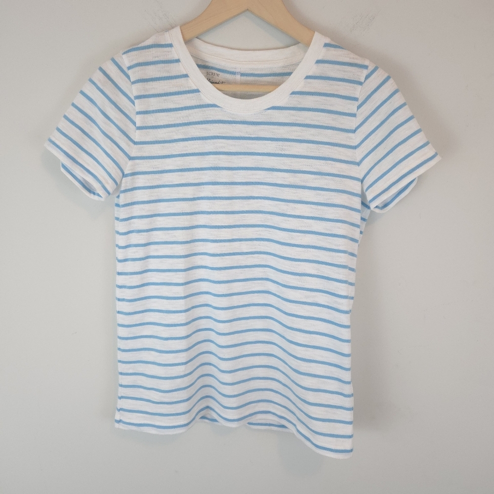 J. Crew Women's Striped Girlfriend Crewneck Tee